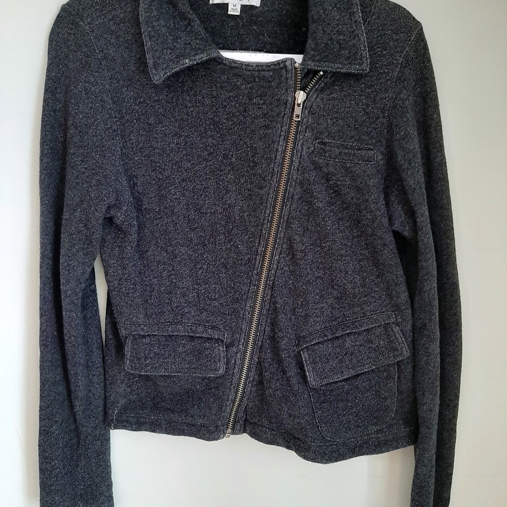 Cabi A Symmetric Sweatshirt Jacket sz M